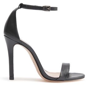 SCHUTZ NWOT Cadey Lee Leather Sandal Heel Black Size 7.5